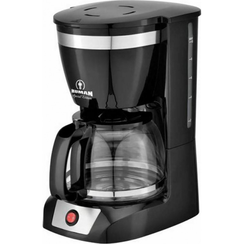 Human HU-2005 Καφετιέρα Φίλτρου 1.25L 800W  Μαύρη 